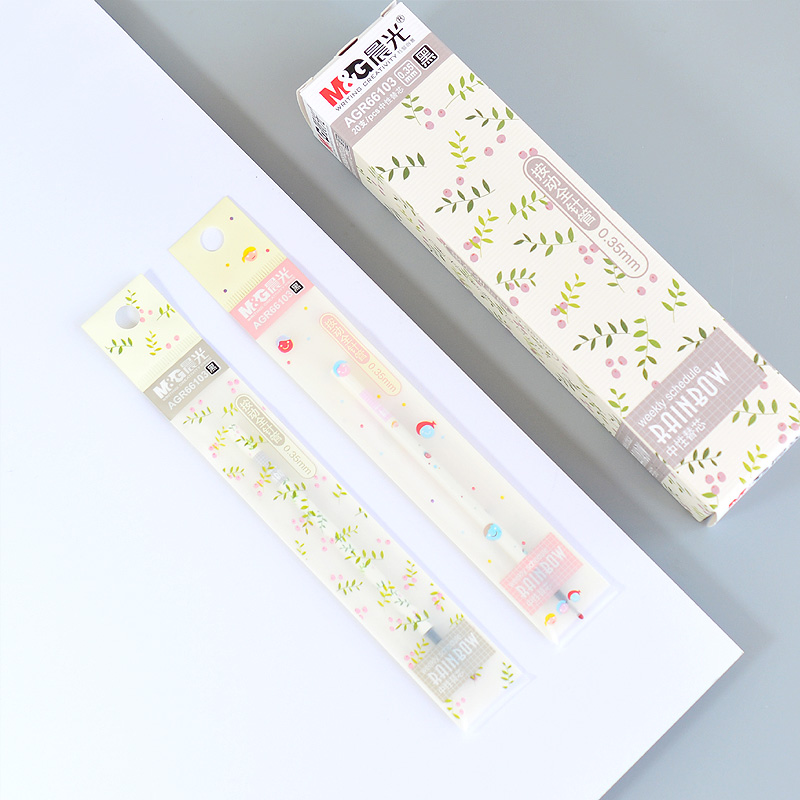 Morning light 66103 by moving water refill 0 35 full needle tube black student fine stroke carbon pen with sex pen replacement core-Taobao