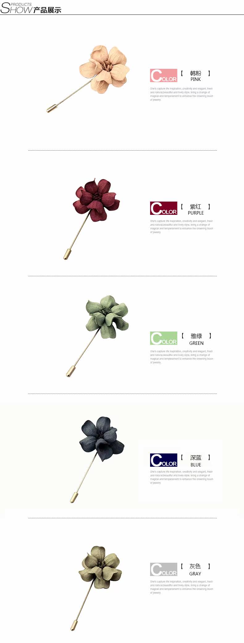 Broche femme en Matériau mixte - Ref 1175124 Image 32