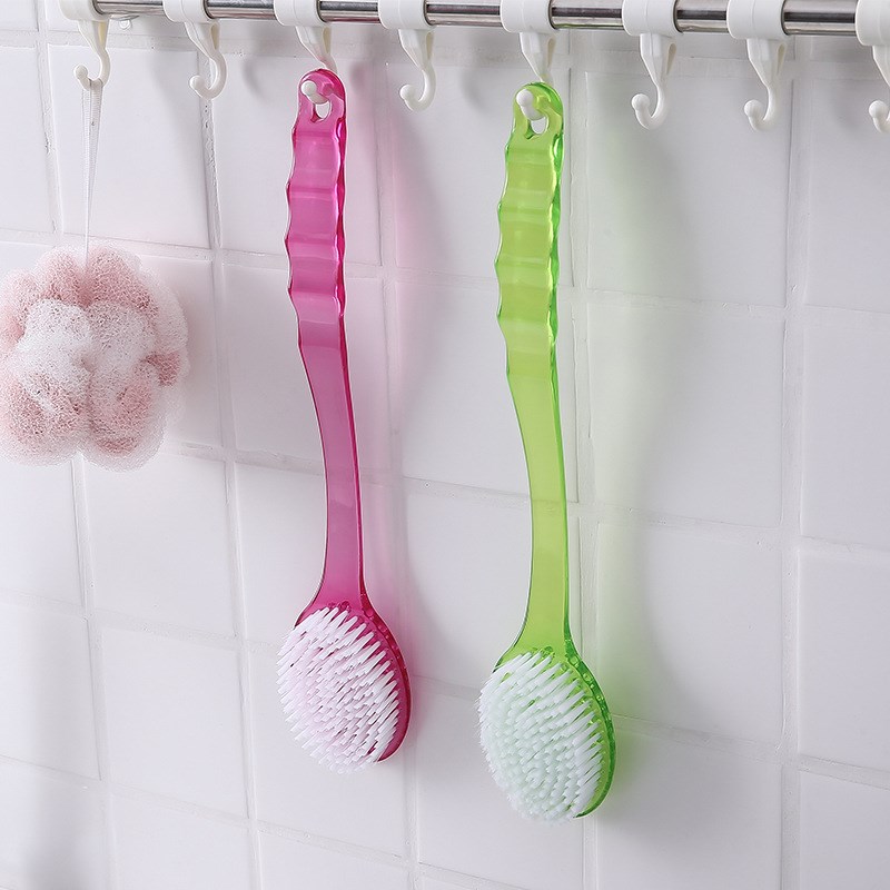 Crystal soft hair bathing brush long handle rubbing back rubbing bath brush Bath Brush Sponge Rubbing Sponge Bath ball