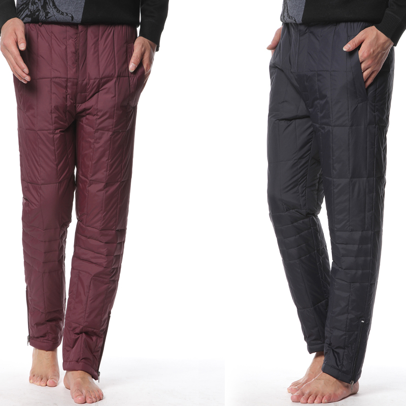 LY45-Pants nén xuống quần mùa xuân mùa thu / mùa đông váy trung niên nam xuống quần quần bông ấm dày