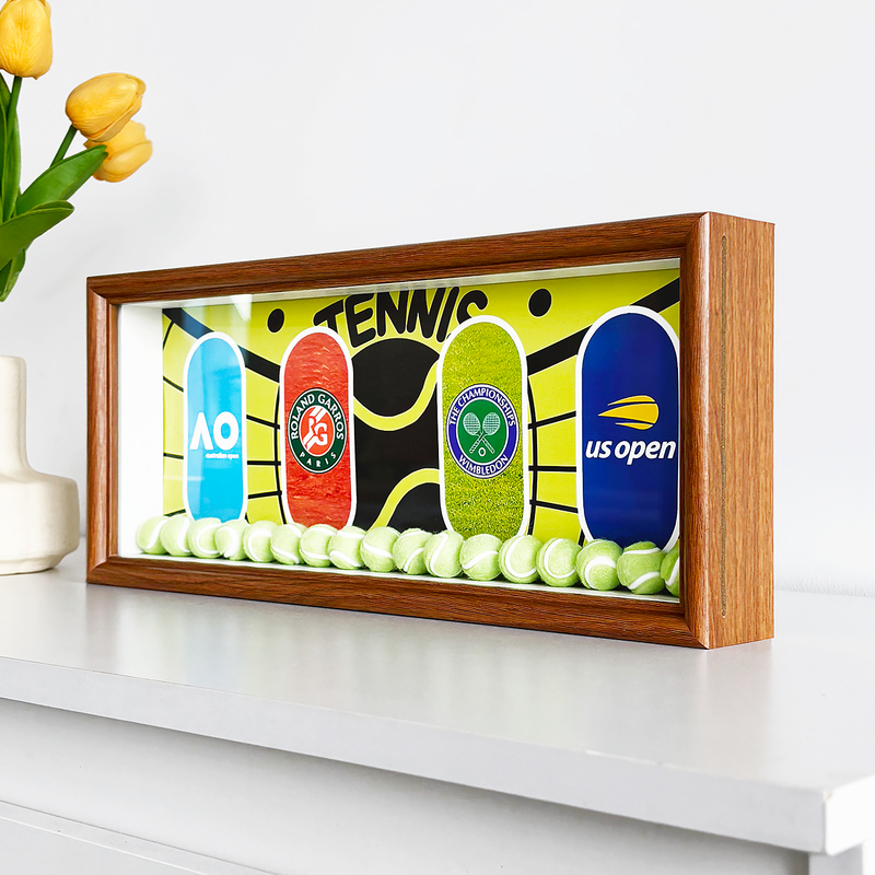 Tennis Crafts Gifts and Accessories Wimbledon Us Open French Open Australian Open Grand Slam Photo Frame Hollow 3 Bubble Group