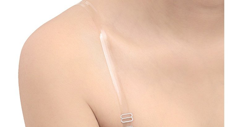 Dây đeo vai trong suốt vô hình dây đeo vai áo ngực chà trong suốt mở rộng vành đai vô hình điều chỉnh vành đai đồ lót mùa hè áo lót 3 dây