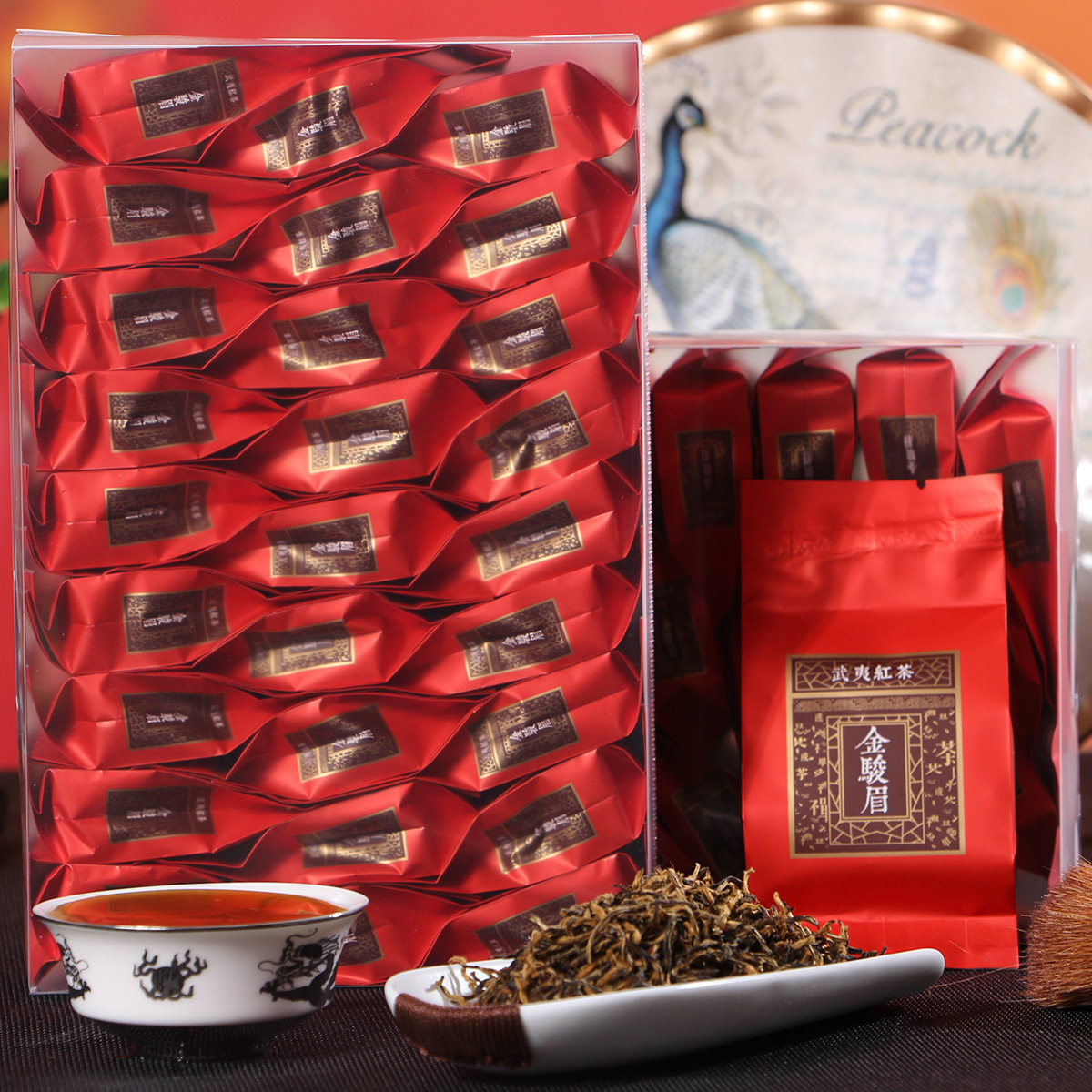 2022 New Tea Gold Eyebrow Black Tea Leaves bulk Wuyi Mountain Kiriyama Kanjin Junmei bagged