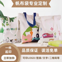 Canvas bag custom pattern polycotton portable canvas bag shoulder eco-friendly bag printing business logo