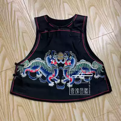 Cloud decoration totem original design women's top horse clip Oriental watch rolling hydrangea New Chinese thirteen Taibao vest waistcoat