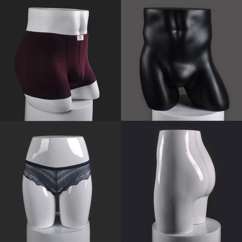 Model Props, Male and Female Pants Mannequins, Pants Display Stand, Underwear Model Props, Hip Mannequins, Clothing Display Kt012