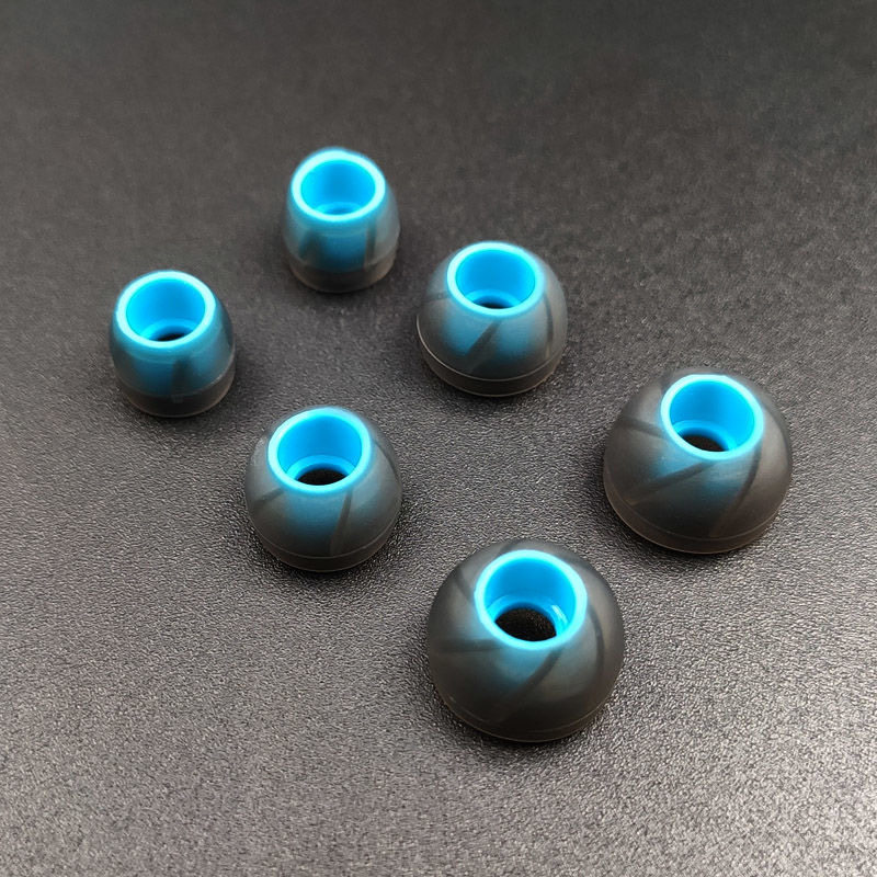 Spiral In-ear Headphones Silicone Cover Wireless Headphone Earplugs Patent Soft Thread Red blue 4 5mm ear cap