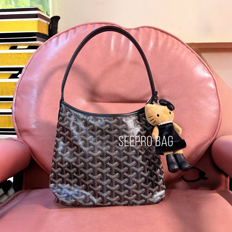 2026 New Product Seepro Dog Tooth Bag Mini Hobo Underarm Bag Double-Sided Tote Bag Celebrity Style Shopping Bag