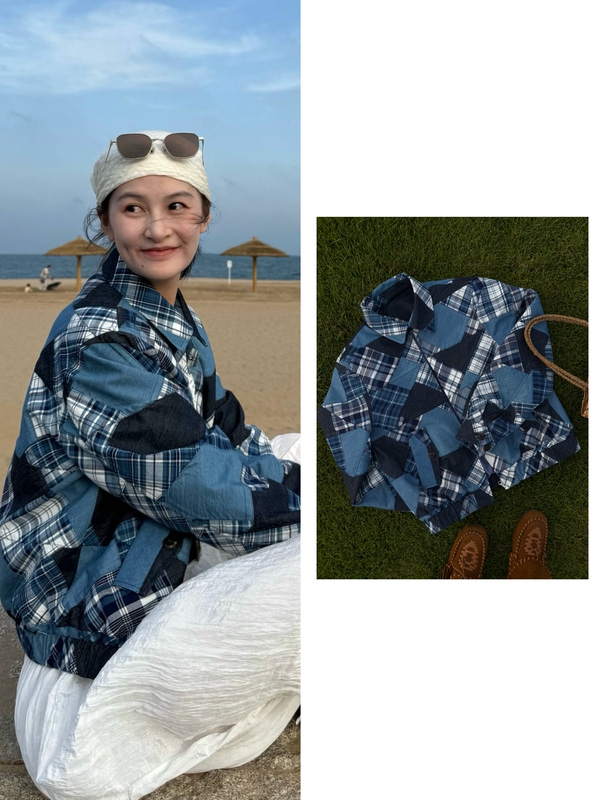 (New Fabric)Ksamars〔Fantasy by the Sea〕Patchwork Patchwork Jacket (New Fabric)Ksamars〔Fantasy by the Sea〕Patchwork Patchwork Jacket