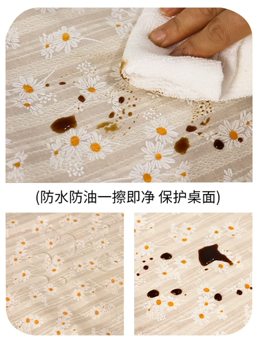 Одноразовая водонепроницаемая ткань, свежий чай, настольный коврик, из хлопка и льна, изысканный стиль