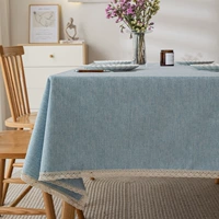 Хлопковый синий (кружево)