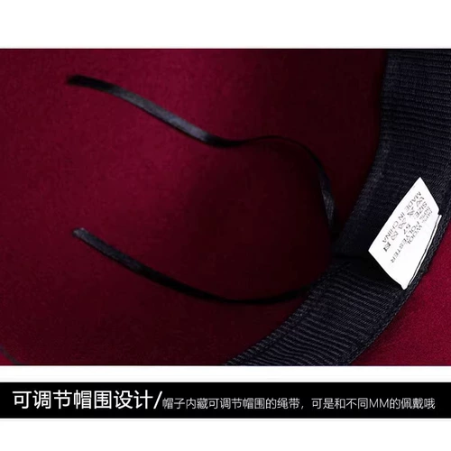 Красная раскраска, оберег на день рождения, элегантная демисезонная шерстяная шапка с бантиком, осенняя, французский стиль