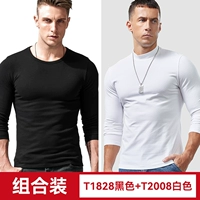 T1828 черный плюс бархат + T2008 белый обычный