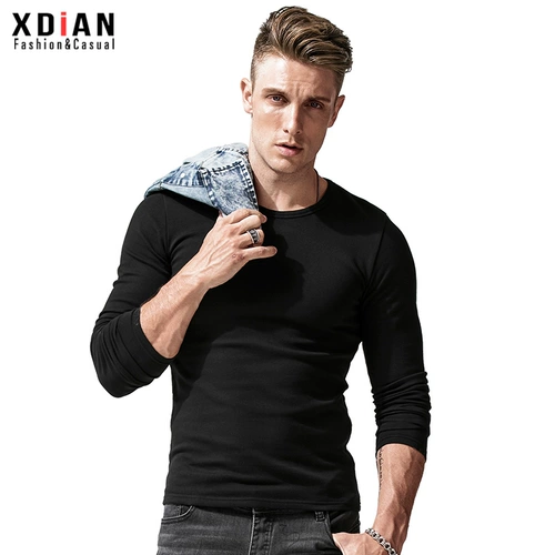 Штаны, лонгслив, демисезонные удерживающие тепло шерстяные согревающие наклейки, мужская футболка, с рукавом, увеличенная толщина, в обтяжку