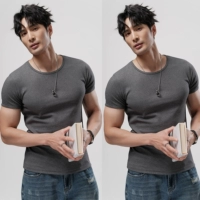 Темно -серый + темно -серый 【T2501 модернизированный хлопок Combed】