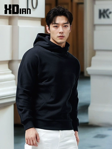 Спортивный хлопковый комплект с капюшоном, демисезонная куртка, коллекция 2023