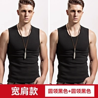 Круглый черный+круглая шея черная T103