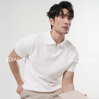 New Men's Short-Sleeve Polo Collar Knit Shirt Made of 