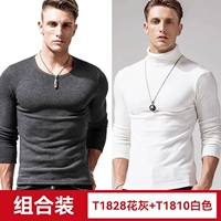 T1828 цветочный серый плюс бархат + T1810 белый плотный стиль