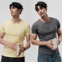 Флуоресцентный желтый + темно -серый [T2501 модернизированный хлопок прочесал]