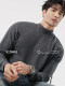 Continued Double-sided wool machine washable turtleneck cashmere sweater thickened long-sleeved T-shirt autumn and winter men's warm inner wear