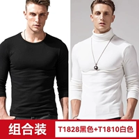 T1828 черный плюс бархат + T1810 белый толстый срез