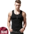 Áo vest nam ấm áp trong mùa thu đông cộng với nhung dày Slim fit vest thể thao vai cotton phía dưới mặc vest áo ba lỗ gym Áo vest cotton