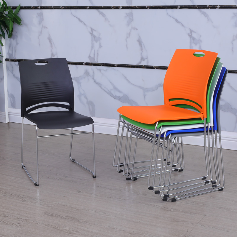 Bow-shaped meeting room Conference Training chairs Stacks Minimalist Office Casual Talks Reception Chair Plastic Mahjong Chair
