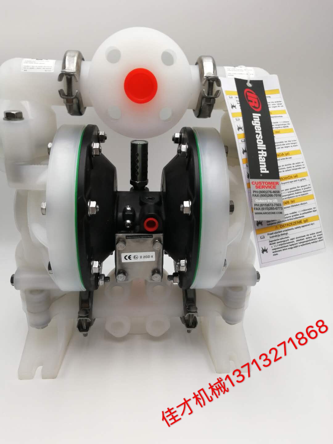 ARO Ingersolin 6661A3-344-C Pneumatic diaphragm pumps Plastic pumps liquid pump acids Corrosion Chemicals Pumps