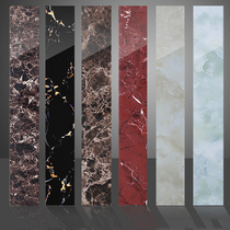 Living Room Waveguide Wire Tile 100x800 Hallway Skirting Full Throw Glazed Black Gold Flowers Walking sideline Pogshot line Brick