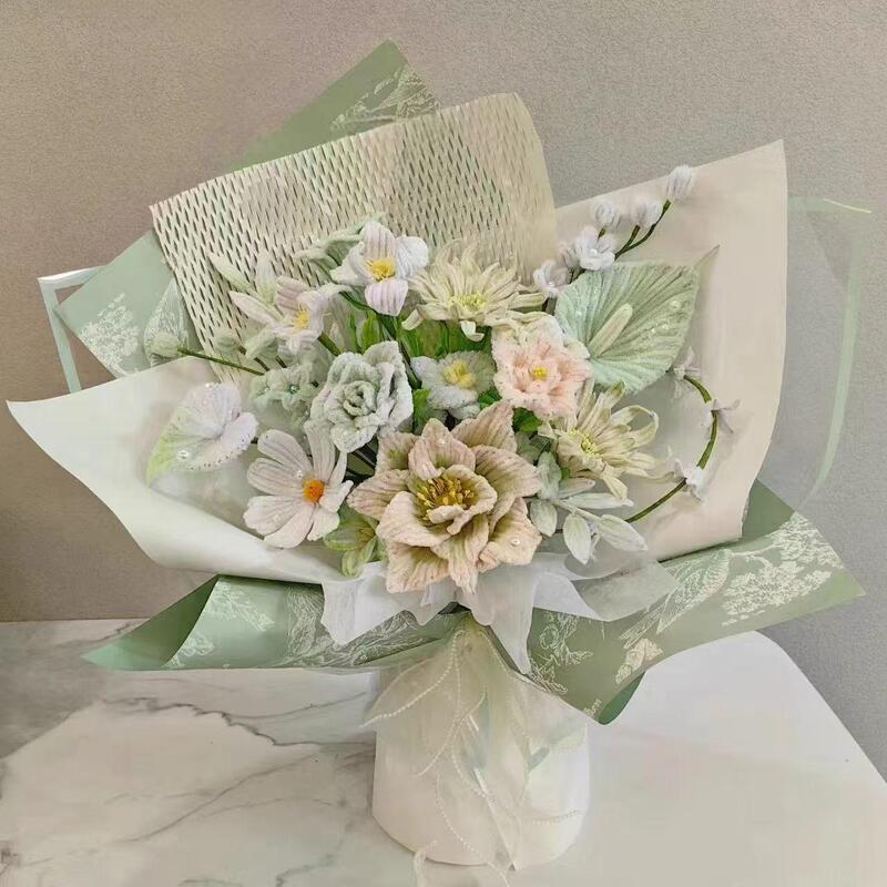 Twisting Stick Rose Bouquet DIY Handmade Material Kit, Self-Made Finished Product, Creative Birthday Gift for Girlfriend, Artificial Flowers Twisting Stick Rose Bouquet DIY Handmade Material Kit, Self-Made Finished Product, Creative Birthday Gift for Girlfriend, Artificial Flowers