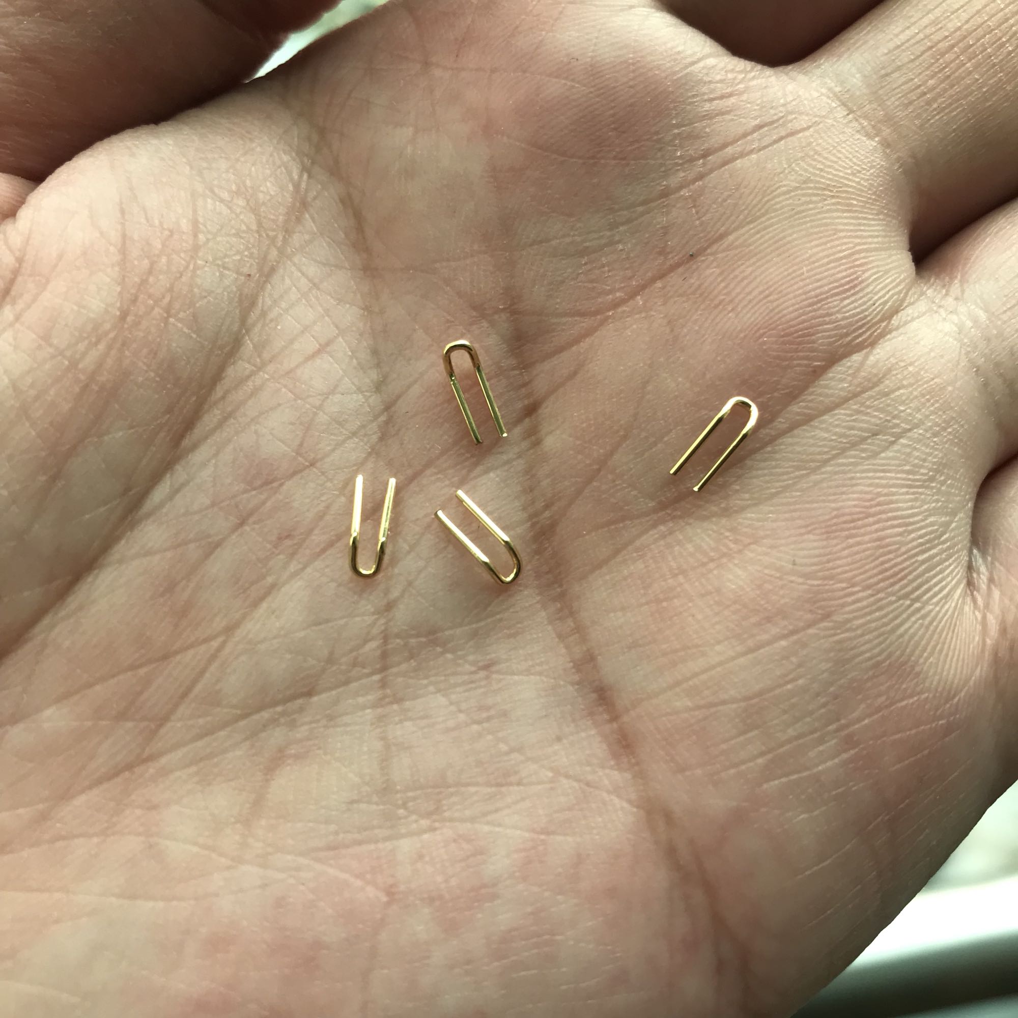 New Pint Front Beating Rod Uncut Wire Refitted Metal Mid-Foot Ring Pituitary Fishing Small Accessories Small U Type Ring Tie Ring Magnetic Ring