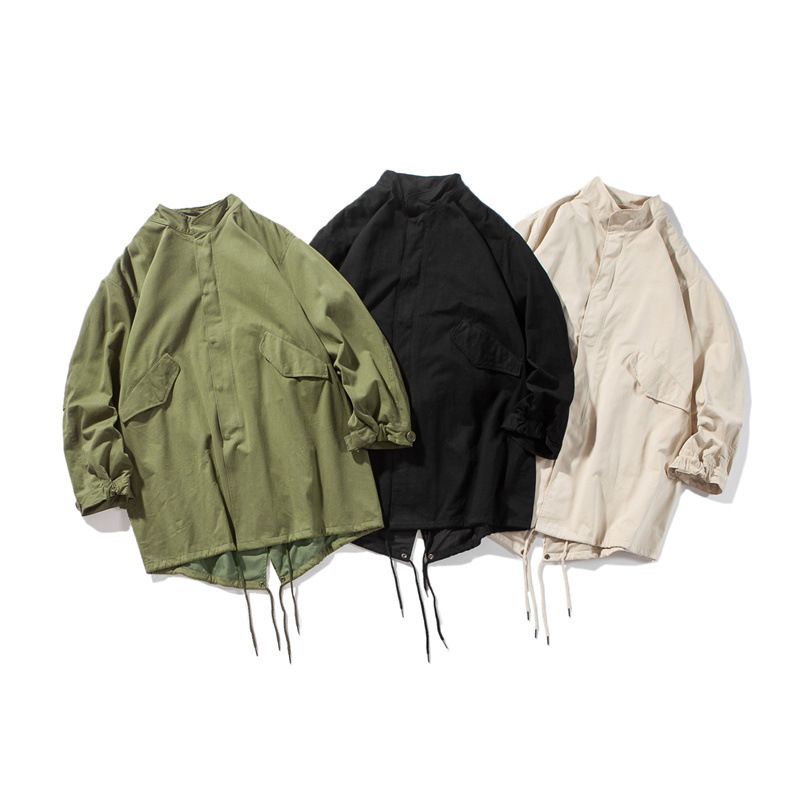 Muboom Light Luxury Aw Japanese Workwear Functional Mid-Length M51 Long Men's Trench Coat Jacket for Men