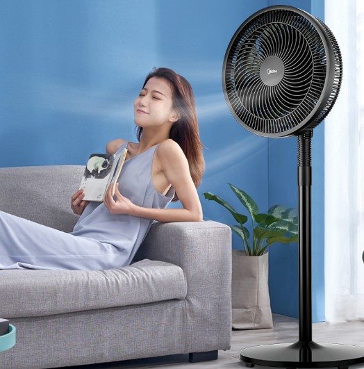 Beauty electric fan lifting home machinery Three-gear large wind bench upright energy saving and power saving ecstasy 7-leaf floor fan