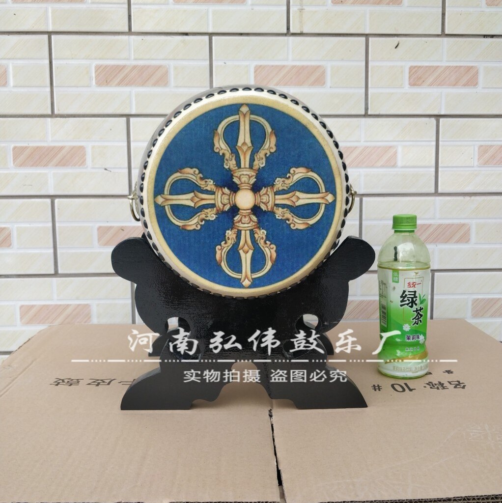Desk Decoration Small Hall Drum Bull Leather Drum Props Drum Swing Pieces Ornamental Drum Custom Drum Dang Drums