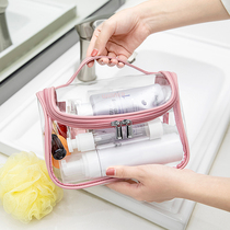 Large capacity transparent visual washing bag for business travel waterproof male and female cosmetic bag bath bag containing finishing bag