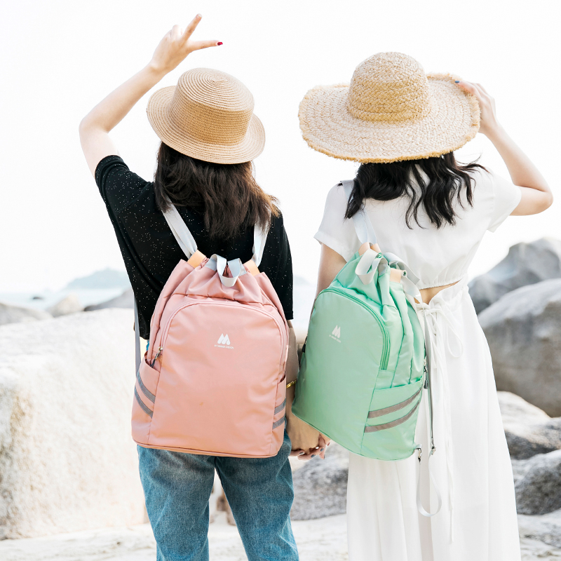 Student Graduation Light Tourism Double Shoulder Bag Dry Wet Separation Beach Bag Swimming Fitness Sports Equipment Bunches Kits