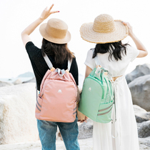 Student Graduation Light Tourism Double Shoulder Backpack Dry Wet Separation Beach Bag Swimming Fitness Sports Equipment Bunches Kits