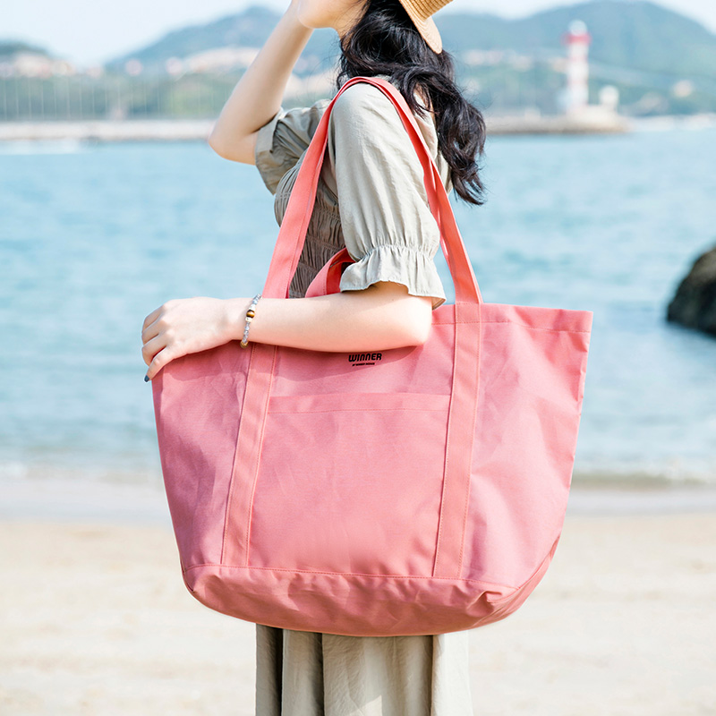 Large capacity ins Net red Fitness Travel storage bag luggage storage trolley bag foldable multi-purpose shopping bag