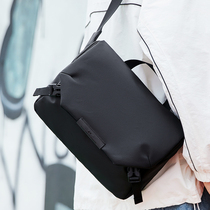 Mens Pure Color Computer Package 13 3 inch 14 inch 15 inch Hand Inclined Satchel Business backpack for business trip with insertion drawbar