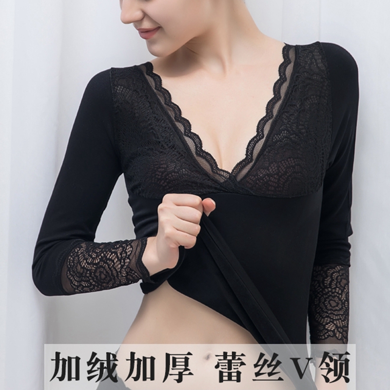 Day Department thickened Cavet Fever Coat Woman Winter Coat Beauty body Single blouse Warm-up Fever Duvet Jersey Undershirt Woman