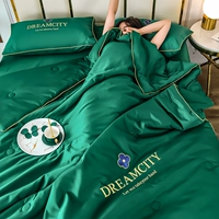 Чернила зеленый [HJ Upgrade Ice Silk Emelcodery Summer Quilt]