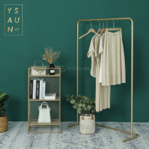 New product Net Red live broadcast room hangers clothing store display rack mobile womens floor shelves childrens clothing light luxury