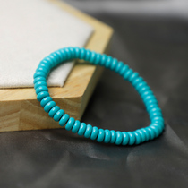 Turquoise bracelet girls summer fashion bracelet turquoise partition bead string natural jade jewelry popular single circle