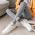 Bà bầu quần legging xuân hè mùa hè mỏng chín điểm mặc quần bà bầu cỡ lớn thủy triều mẹ mang thai bụng quần quần cạp cao quần - Phụ nữ mang thai quần / quần bụng quần bầu dài Phụ nữ mang thai quần / quần bụng