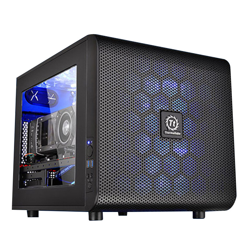 [USD 92.03] Tt Core V 1V 21desktop computer chassis watercooled mini chassis itx matx game