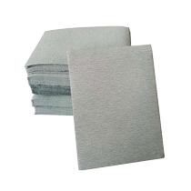 75×100mm flocked square sandpaper aluminum alloy back velvet dry sanding car paint polishing sandpaper white