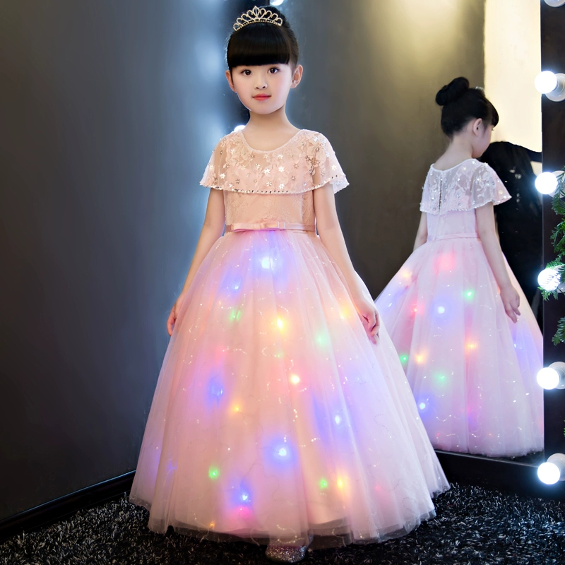Váy trẻ em, hoa cô gái, váy lót, váy sinh nhật công chúa, người mẫu lớn, sàn catwalk, trang phục, váy cưới, váy cưới váy đầm trẻ em 13 tuổi