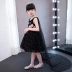 2017 trẻ em mới ăn mặc nữ công chúa váy cô gái chủ nhà catwalk đen trailing trang phục tuxedo mùa hè chân váy trẻ em Váy trẻ em