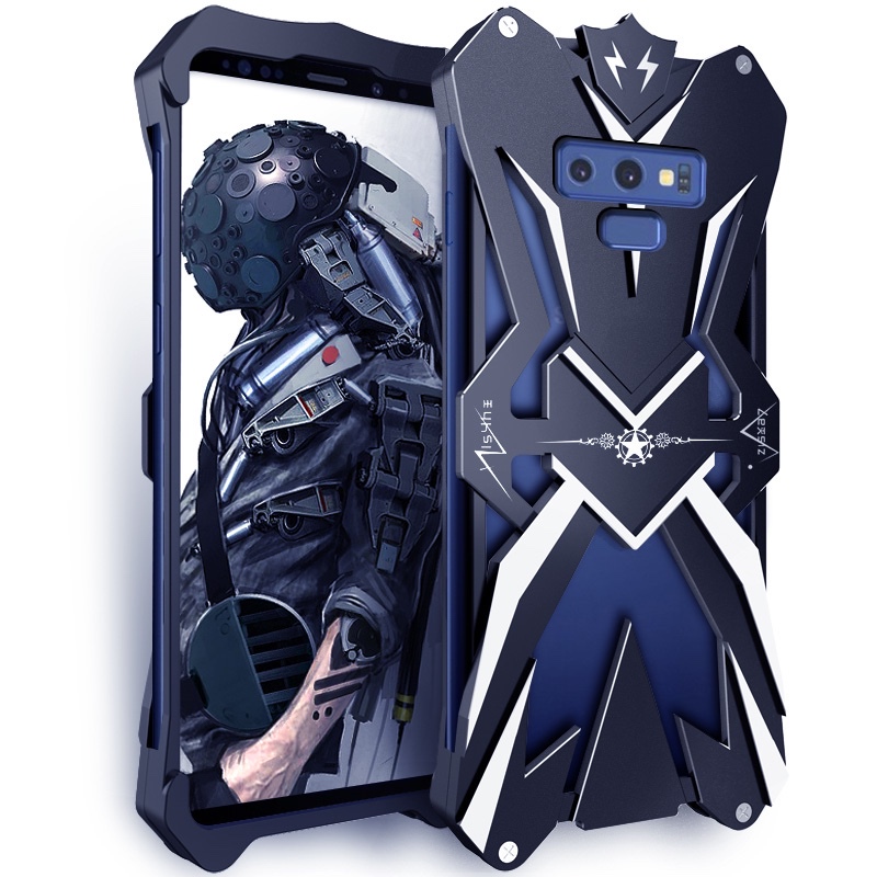 Suitable for Samsung Note9 Phone Case Protective Cover Aluminum Alloy Metal Frame Original Personalized Men's Model Sm-N9600 Stylish New Anti-Drop Creative Design